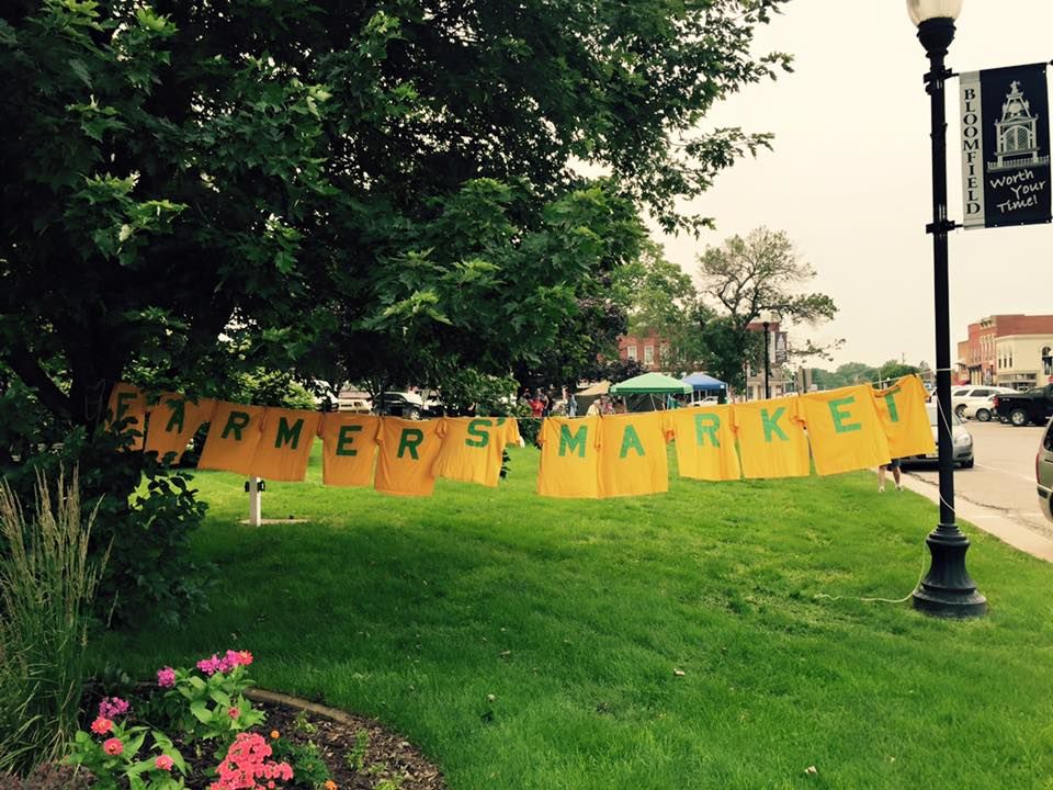 Farmers Market Flags, Bloomfield, Iowa